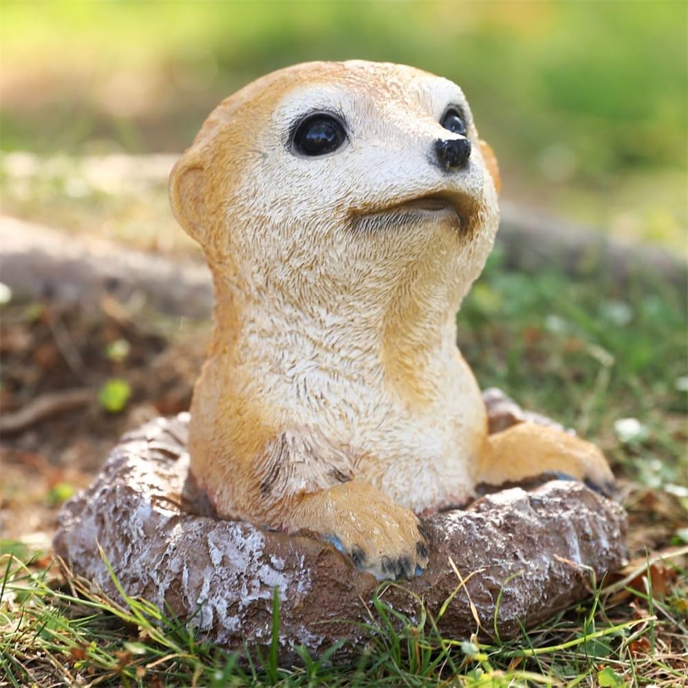 Amazon.co.jp: HOHOUNCSY 動物の置物 ミーアキャット かわいい