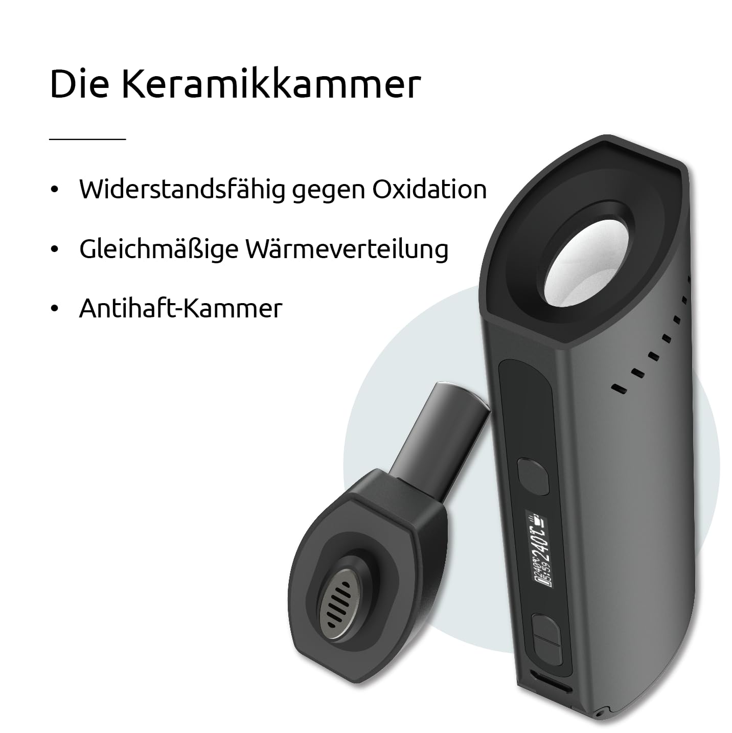 Nectar Platinum Verdampfer Kräuter und Extrakte | 3 Jahre Garantie | Konvektionsverdampfer mit 3500mAh Akku, Hohe Extraktionsausbeute, Präzise Temperaturregelung, Schnelle Aufheizzeit, 100°-240°C