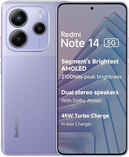 Smartphone Xiaomi Redmi Note 14 5G NFC Violeta Lavanda 8GB RAM 256GB...
