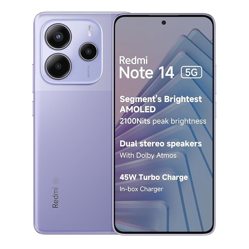 Smartphone Xiaomi Redmi Note 14 5G NFC Violeta Lavanda 8GB RAM 256GB ROM