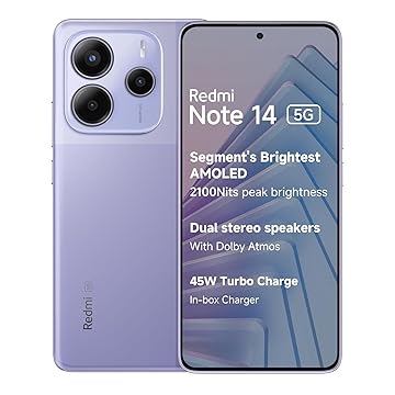 Smartphone Xiaomi Redmi Note 14 5G NFC Violeta Lavanda 8GB RAM 256GB ROM
