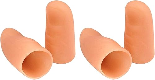 4 lámparas de dedo de luz azul para pulgares, accesorio mágico para fiesta de bar, lámpara de espectáculo, herramienta de broma de dedo falso,