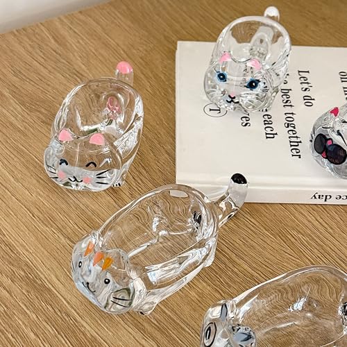 Vaso Cristal Gato para Líquido y Polvo de Uñas Manicura miniatura 7