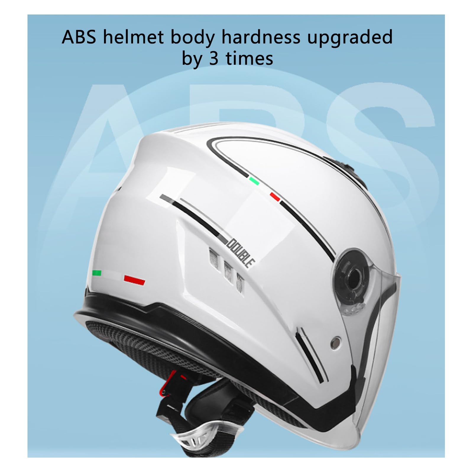 Caschi Moto Casco Mezza Faccia 3/4, Casco Moto Open Face Omologato DOT per Uomo Donna, Casco Moto da Strada con Doppia Visiera E Prese d'Aria Multiple
