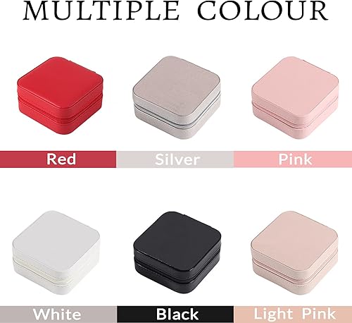 Miniatura 4 de Joyero personalizado, joyero pequeño de viaje personalizado con nombre y mes de la flor de nacimiento, para anillos, aretes, collar, pulsera,