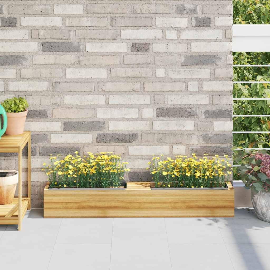 Jardinera para palés europeos, 12 unidades, gris, 36 x 13,5 x 9,5 cm, polipropileno, robustas jardineras para jardín y terraza, exteriores, accesorios para muebles de palé