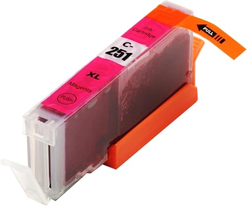 Miniatura 2 de INK4WORK Paquete de 4 cartuchos de tinta de repuesto compatibles para Canon CLI-251XL CLI-251 XL Magenta para usar con PIXMA MX722 MX922 iP7220