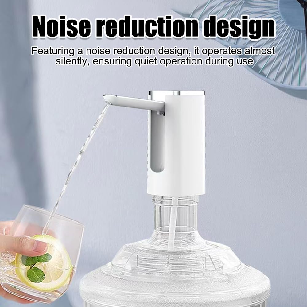 Distributeur Bouteilles d'eau, Pompe à Eau Pliable USB, 3 Vitesses, Robinet Bouteilles avec écran Tactile LED pour la Maison Cuisine Salon Bureau et Camping