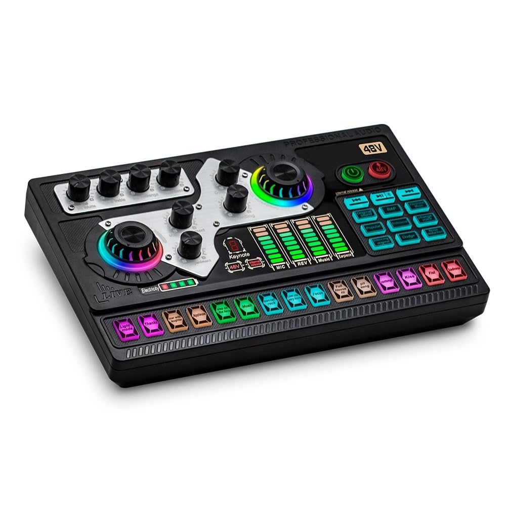 Mixer DJ, Scheda audio live SX96 Registrazione Vlog Cambia voce Mixer stereo microfono
