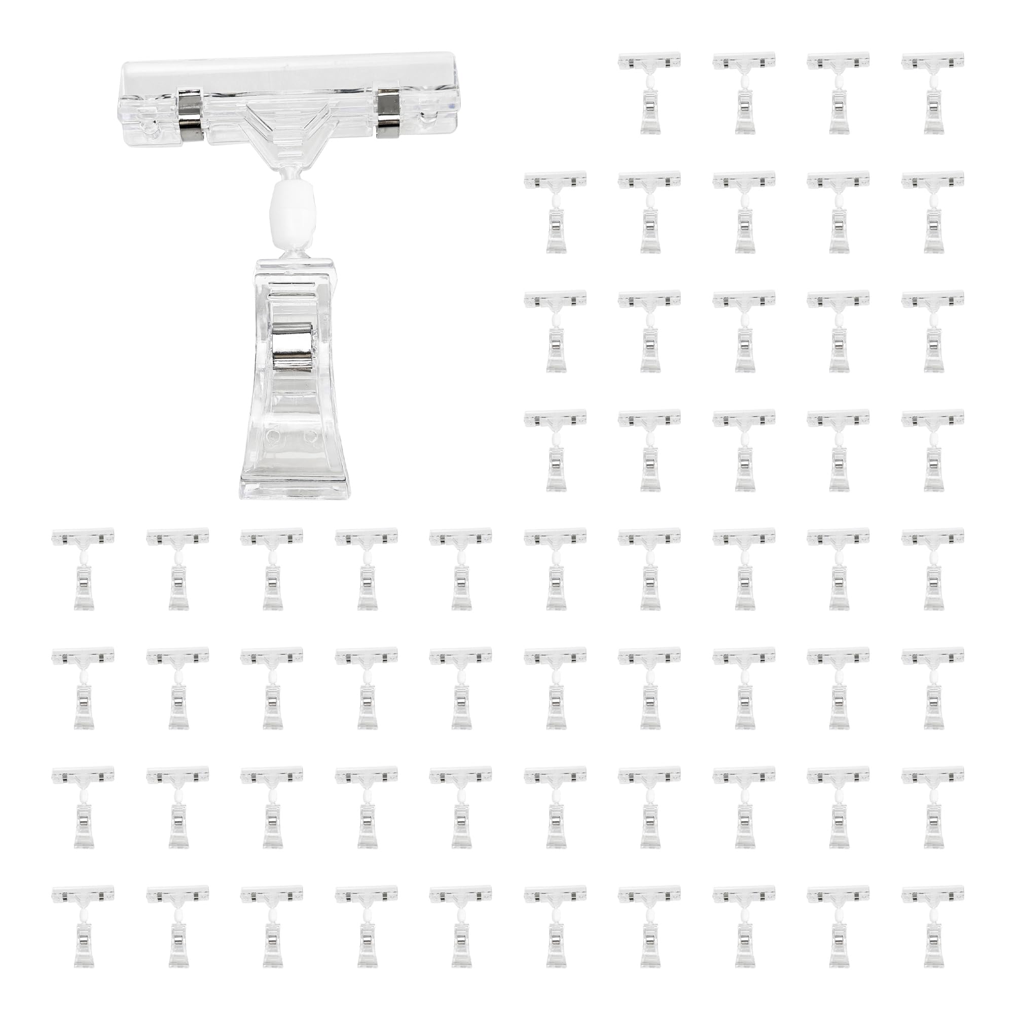 Snapklik.com : 60PCS Plastic Sign Holder Clips, Rotatable Price Signs ...