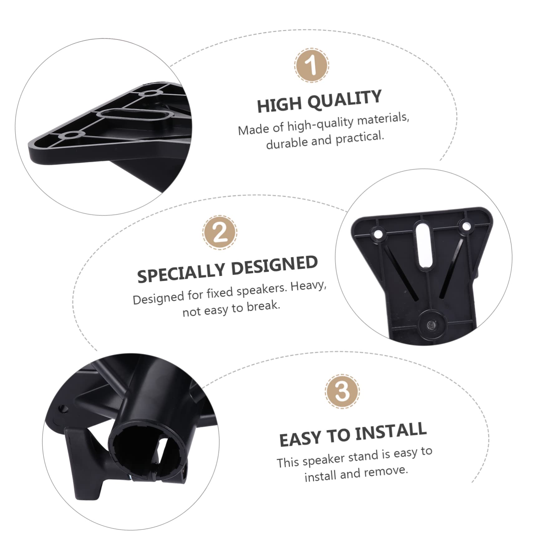 HOMOCONO Speaker Mount for Tripod Heavy Duty Stand Wide Tray Speaker Bracket Holder for Party Use