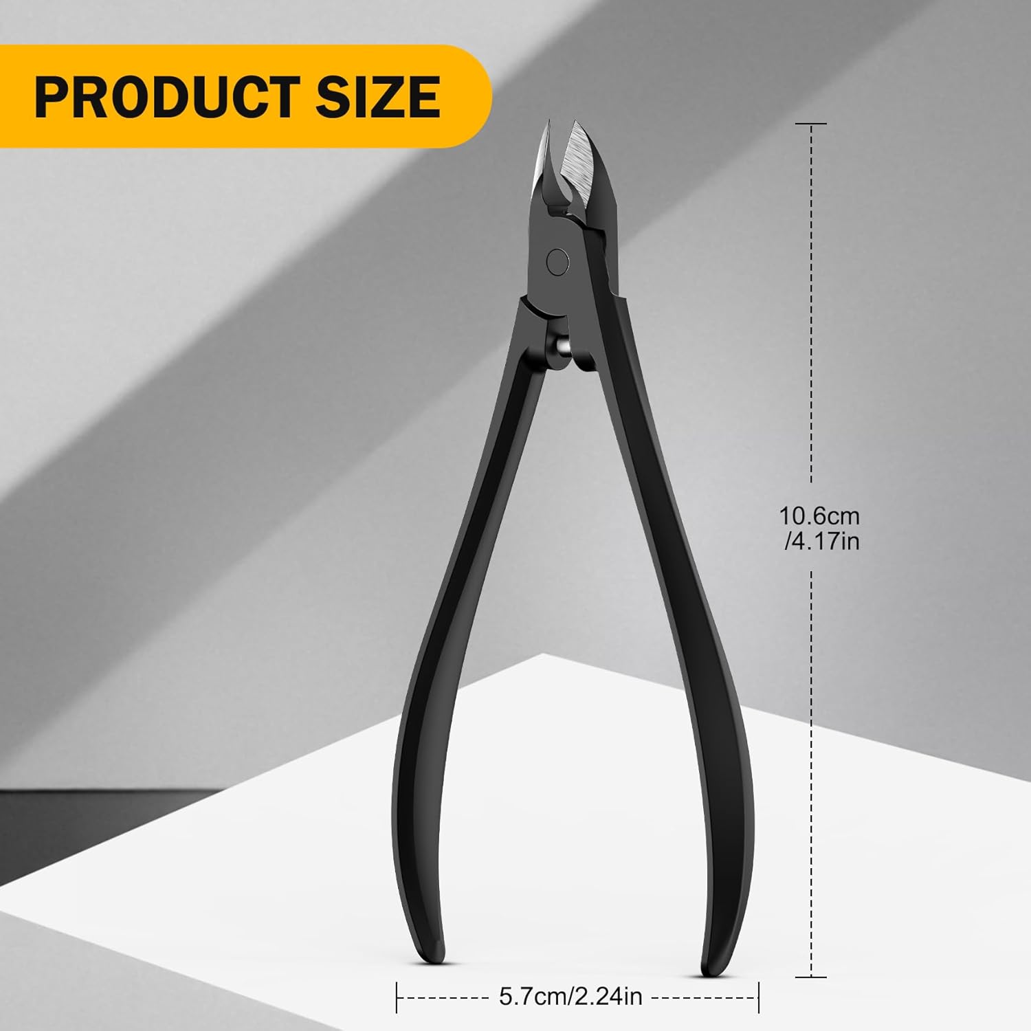 BEZOX Cuticle Cutters for Nails - Precision Half Jaw Cuticle Clippers, Stainless Steel Cuticle Trimmer for Manicure and Pedicure, Professional Cuticle Remover Tool - Black - Image 6