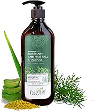 Shreekesha Rosemary Anti Hair Fall Sulphate & Paraben Free Shampoo – Biotin, Fenugreek & Aloe Vera | Herbal Hair Growth Shampoo for Women & Men | Reduce Hair Loss, Damage Repair & Dandruff Protection – 400 ml