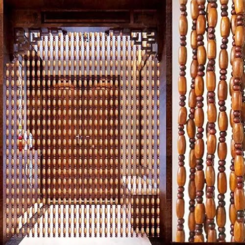 Cortinas de cuentas de madera hechas de materiales seleccionados para decorar interiores 5