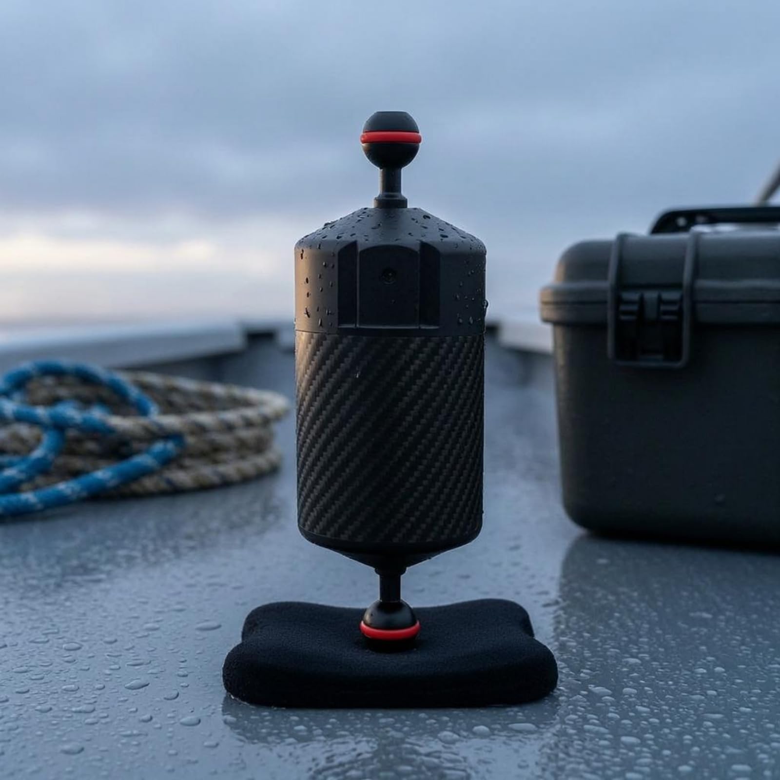 Underwasser Kamerahalterung Unterwasser Kamera Halterung Schwimm Arm Auftriebsarm Aluminium Stabil Leicht Schwimmend Ballkopf Adapter für, Schwarz, FA65 65 200mm