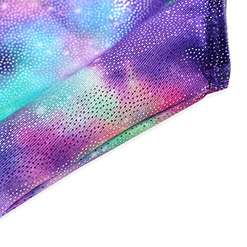 HOZIY Gymnastics Leotards for Girls Toddlers Kids Sleeveless Tumbling Outfits for Dance Print