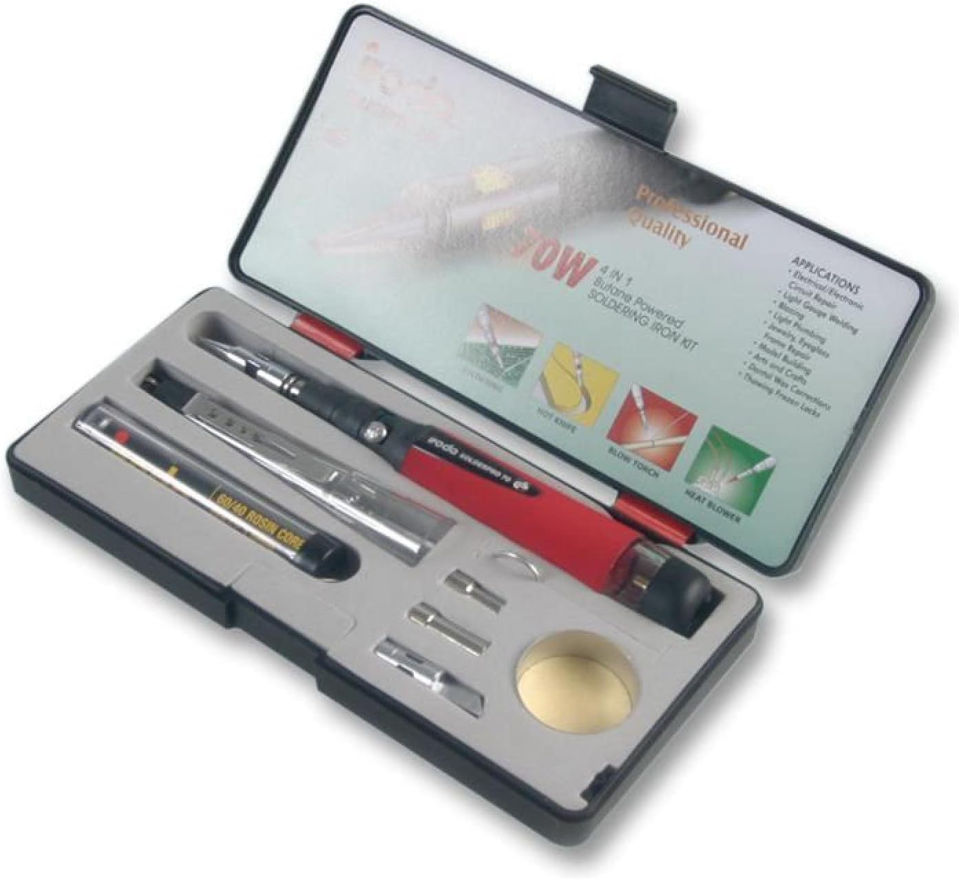 Fer à souder gaz PRO50K - Coffret complet 30-70W Fer à souder gaz PRO50K - Coffret complet 30-70W