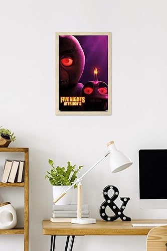 Vista 67 de Trends International Five Nights at Freddy's Movie - Chica One Sheet Wall Poster, 34L x 22.4W, Mahogany Framed Version