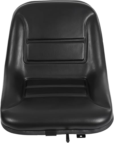 Asiento universal de carretilla elevadora con pista deslizante, asiento de tractor de PVC con bolsillos de almacenamiento de malla, asiento de