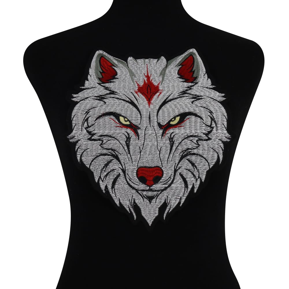 Toppa Ricamata Lupo 70x70mm - Salva Il Lupo, Ricamo Resistente Per Giubbotti E Zaini - Foto 6