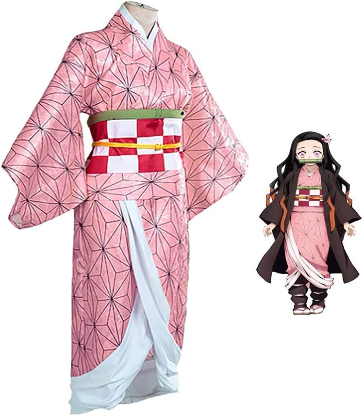 Anime Cosplay Costume Outfit Dress Full Set with Hairwear and Mouthpiece two style Women
