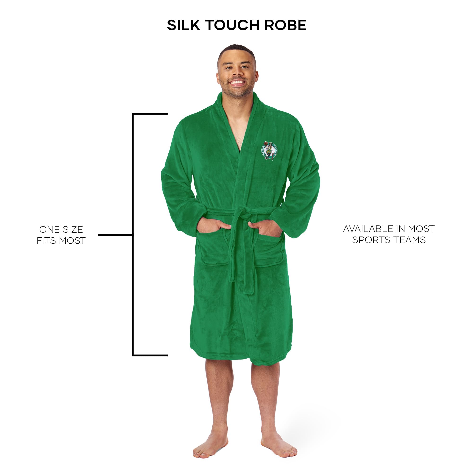 Northwest NBA Boston Celtics Silk Touch Accappatoio L/XL, verde Kelly