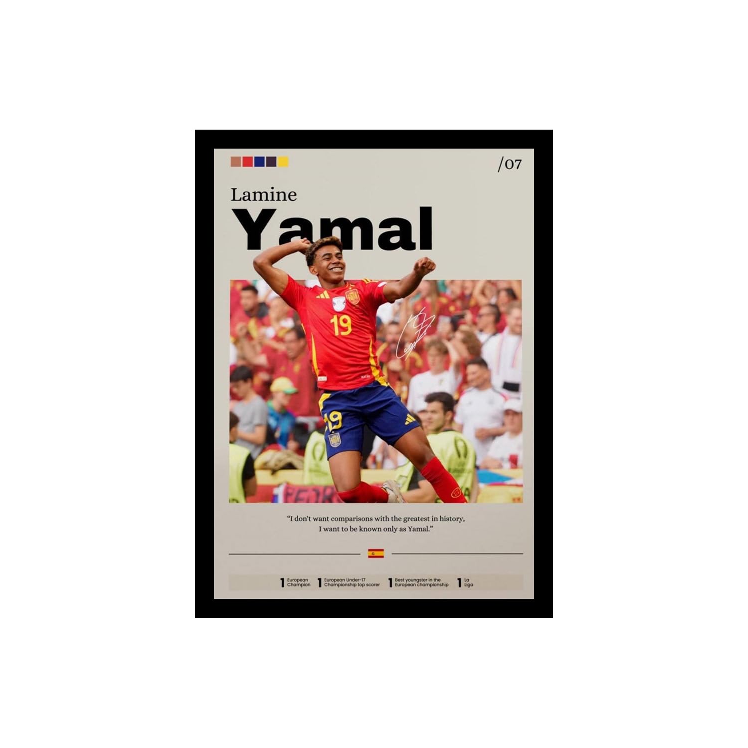 Kylian Mbappe Football Poster - Framed Wall Art -32