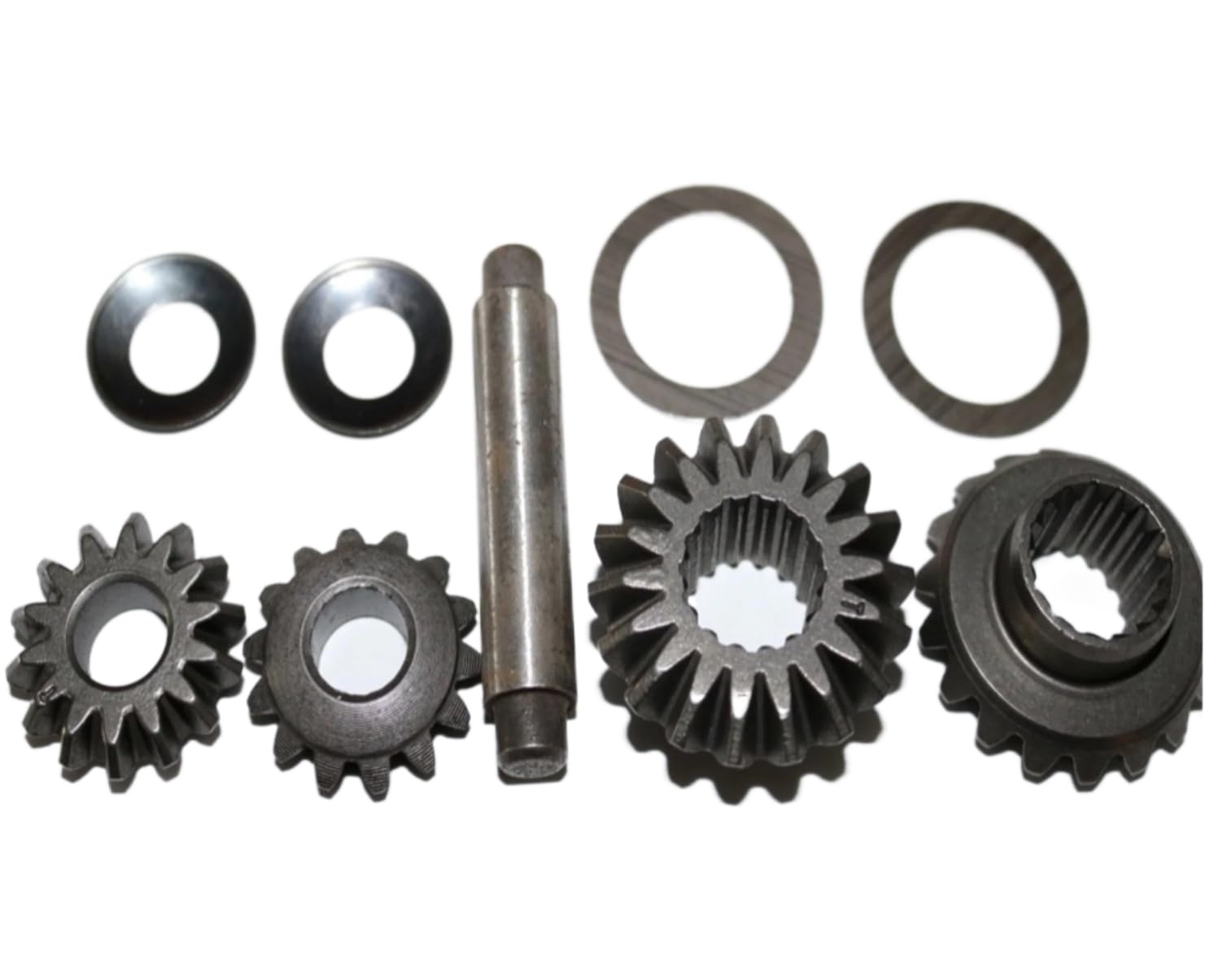 GERRIT Motorritzel 1 Satz-Dreiradmotor Differentialgeschwindigkeit Stahlgetriebe Hinterachsgetriebesatz (14T+18T+Welle+Dichtung)