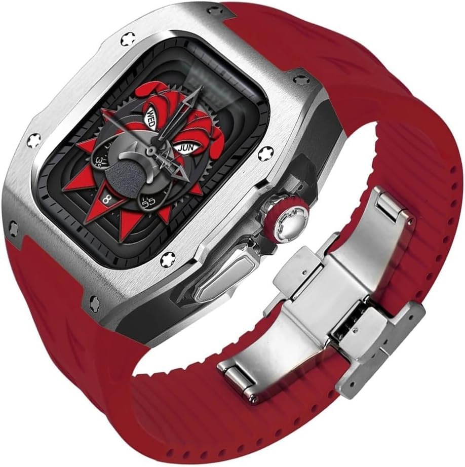 Kit Mod Luxe en Titane pour Apple Watch 45mm - Style RM Élégant