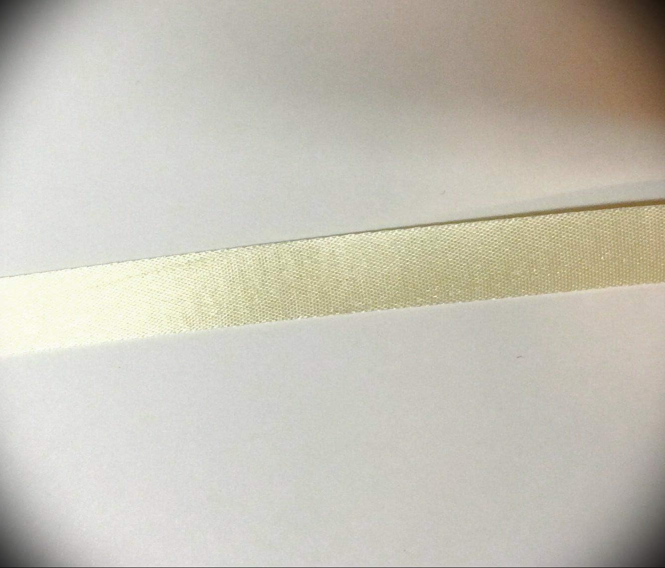 Pale Yellow Satin Ribbon Lace Applique Fabric Trim 1 year warranty De Bombing free shipping Embroidery