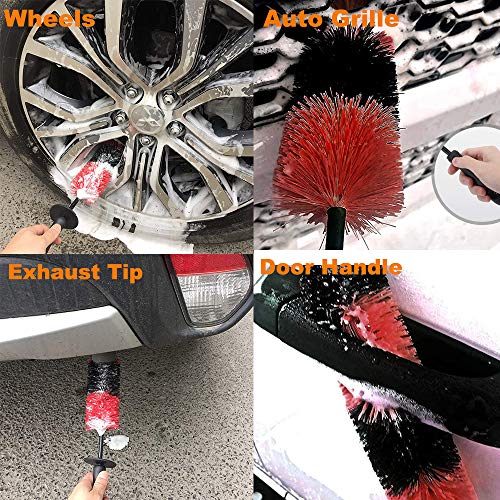 image for ClawsCover 18 Inch Reaching Deep Wheels Brush Tire Brushes,Semi-Soft B
