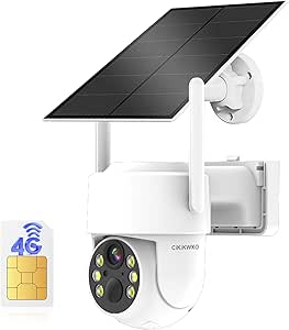 4G LTE Cellular Security Camera, 4MP Solar Camera Outdoor Wireless No Internet Needed, No WiFi Security Camera with PIR Motion Detection,2-Way Talk,IP66 Waterproof,Color Night Vision,SIM Card Included asin的图片