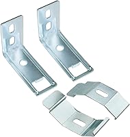 Vista 6 de 4 juegos de persianas verticales en forma de L Soporte de montaje de persianas verticales, marco de extensión de persiana con clip