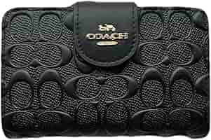 Amazon.co.jp: Coach C5896 Women's Bifold Wallet, Black, Medium
