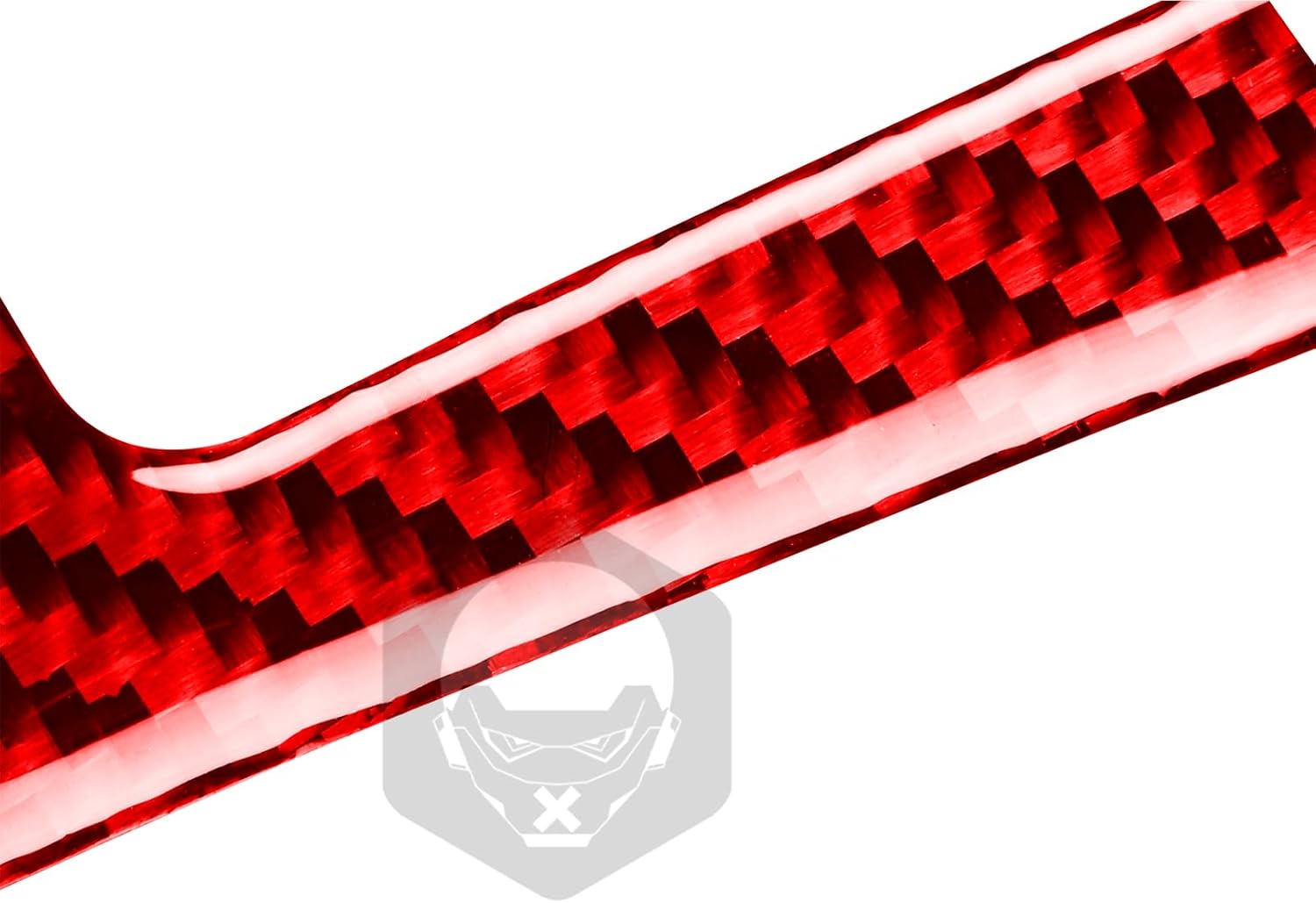 Real 3K Red Carbon Fiber Car Center Console Gear Shift Transmission Side Panel H Frame Cover Trim Sticker Compatible with Jaguar F-PACE X761 2016 2017 2018 2019 2020 Auto Interior Accessories