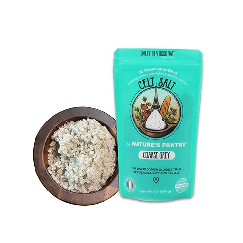 Sal celta gris grueso 1 lb (16 oz)  Celta orgánica, totalmente natural, cosechada a mano y sin refinar  Rica en 82 minerales y electrolitos  Sal