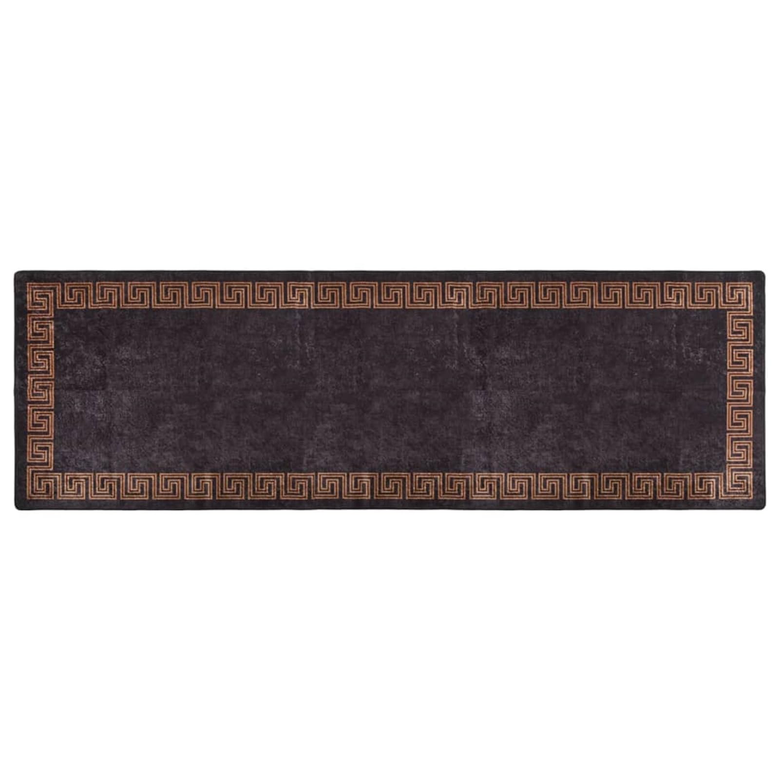 BaraSh Tapis Lavable antidérapant 80x300 cm Noir et doré,Tapis De Couloir,Tapis De Passage Couloir,Tapis De Décoration