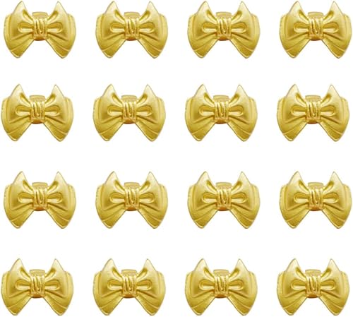 Enlaces de dijes de lazo, 16 piezas de aleación de oro, conectores de joyería con bucles para aretes, collares, pulseras