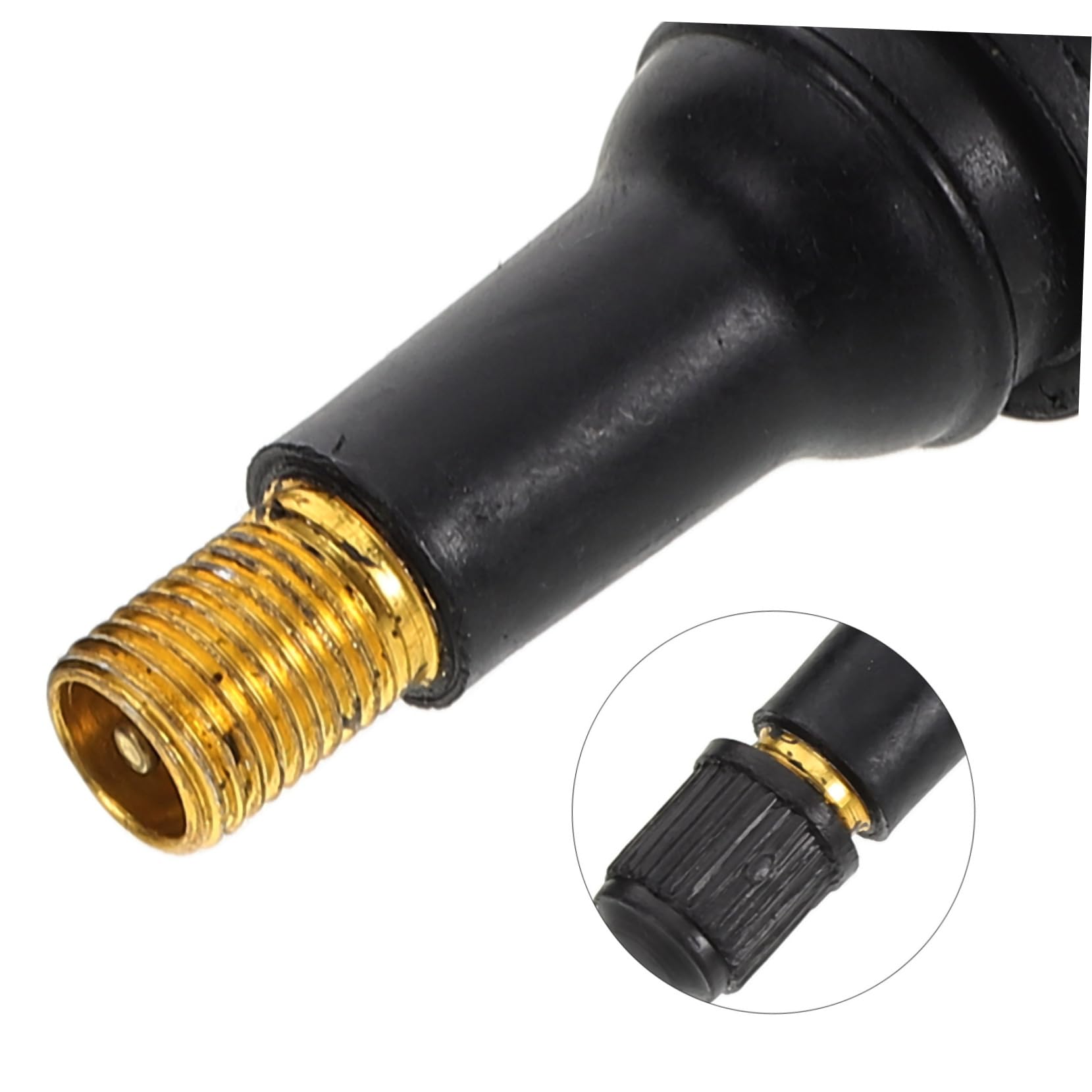 Stelo Valvola Pneumatici in Gomma Tr414 Nero 100 Pezzi | Lega di Zinco, per Veicoli, Alta Tenuta e Resistenza Ambientale, Ricambio per Cerchi Tubeless