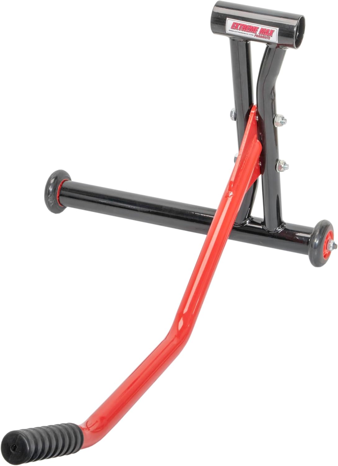 Extreme Max 5001.6732 Motorcycle Single Side Bracket Lever Lift & Dolly - 550 lbs. Capacity