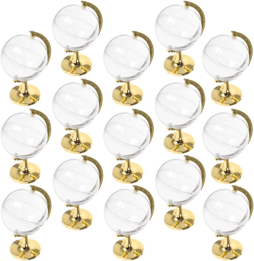 minkissy 20pcs Globe Candy Boxes for Wedding Favors Decorative Treat Containers for Events Unique Design for Showers Parties and