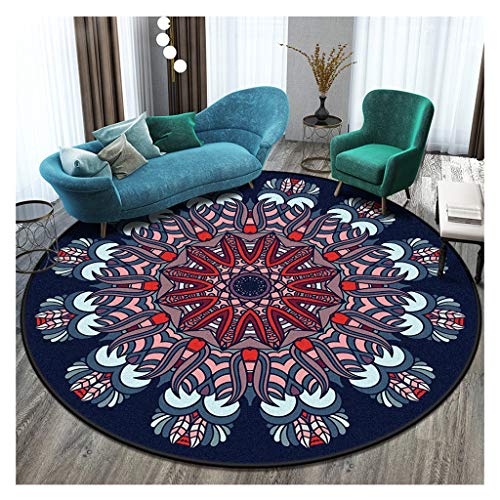 Tapis mandala antidérapant et protecteur pour chaise de bureau