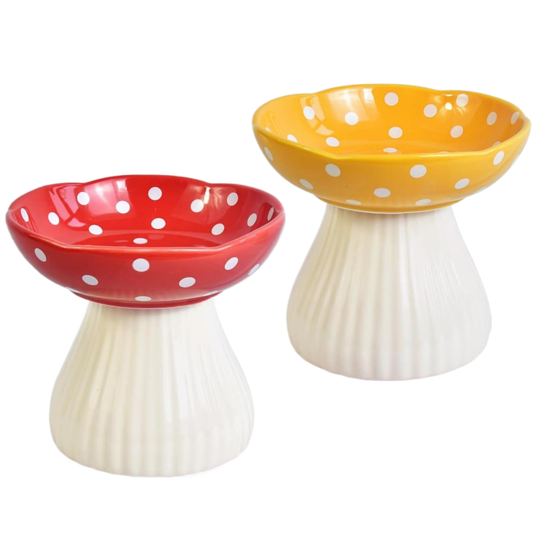 Bol pour chat en forme de champignon anti-renversement pour nourriture et eau