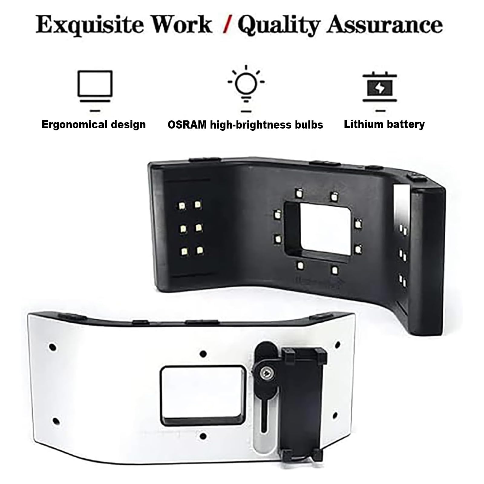Lampe De Photographie Dentaire À LED, Lampe D'appoint, Kit D'éclairage pour Photographie Dentaire, Luminosité Réglable sur 5 Niveaux, Éclairage 3D Surround, pour L'assistance Photo
