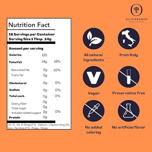 Miniatura 13 de Oliviers&Co Aceite de oliva con ajo fresco Aceite de oliva virgen extra italiano de primera calidad con ajo fresco AOVE gourmet para cocinar