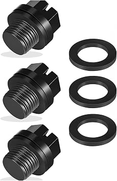 3 Pieces Exact Replacement 1/4" Drain Plug SPX1700FG Pool Pump Pipe Plug with with O-Rings