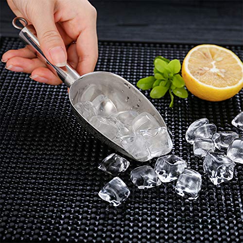 Colher de gelo útil para cubos de gelo pá de uma peça fundida aço inoxidável 304 gelo doce farinha a