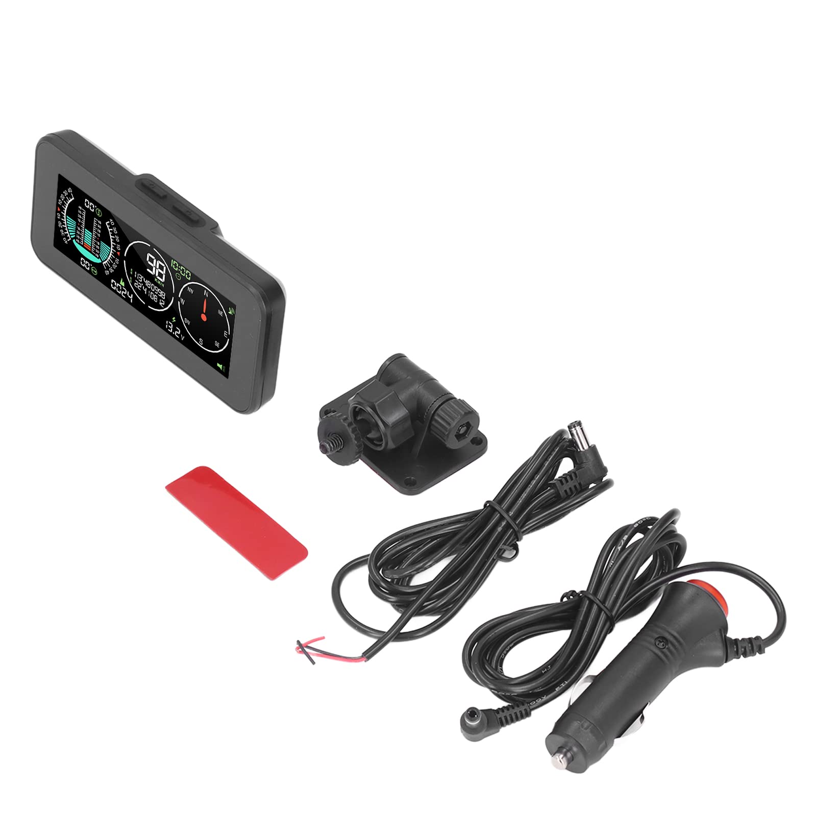 Display HUD Digitale Universale per Auto con GPS, Tachimetro, Bussola e Inclinometro LCD a Colori