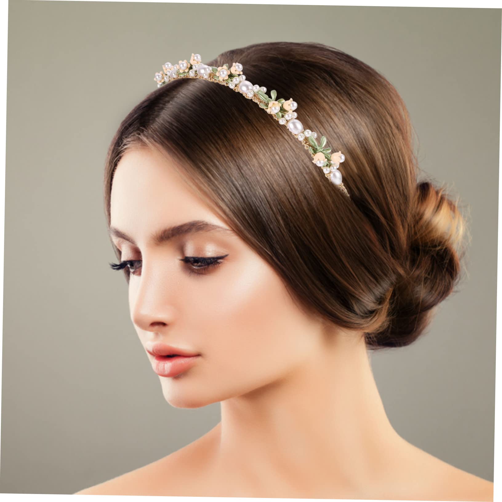 Housoutil 4piezas Diadema Floral De Para Novia Accesorio Elegante Para Bodas y Headband De Diseño Para Celebraciones Especiales
