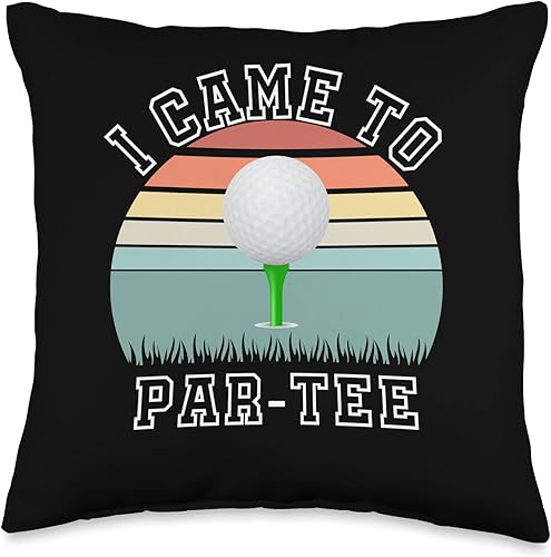 I Came To Par-Tee, Golf Lover Golf Player Golfing Funny Golf Throw Pillow